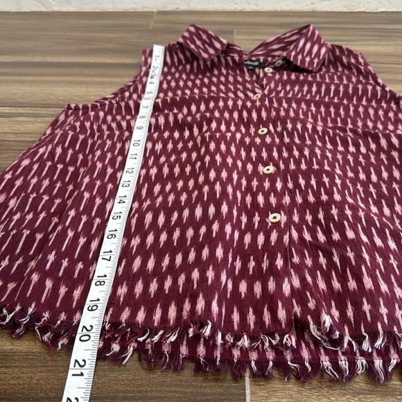 Madewell Moment Button Up in Ikat Print, XS - Picture 7 of 12